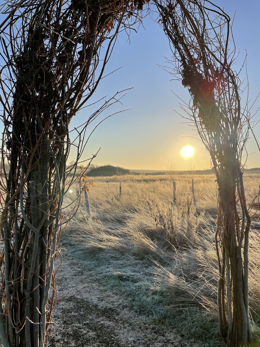 Frosty view of the barrow this morning