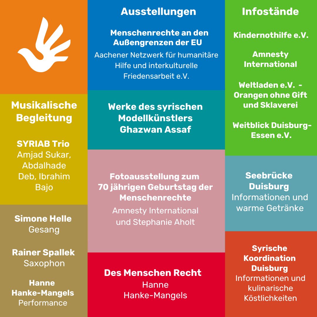 Heutet startet unsere Aktion MENSCHENSKIND! Aufstehen für #Menschenrechte! 
Wir starten mit einer Vernissage mit musikalischer Begleitung. Schaut doch mal vorbei. Wir freuen uns auf euch!