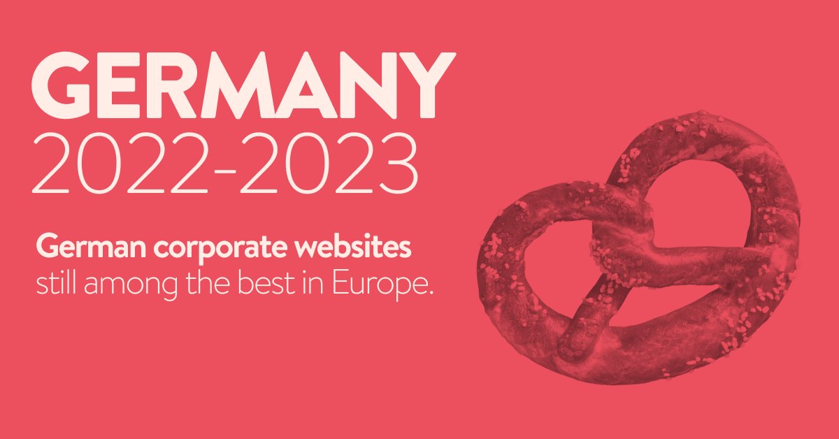 ComprendAgency's tweet image. In this year's German #Webranking edition, the companies' corporate websites continue to be among the best in Europe. 

Read the full analysis: tinyurl.com/2p8pt5mj
