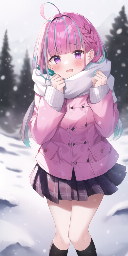湊あくあ 「かわいい#NovelAI #NovelAIDiffusion 」|OILSTANDのイラスト