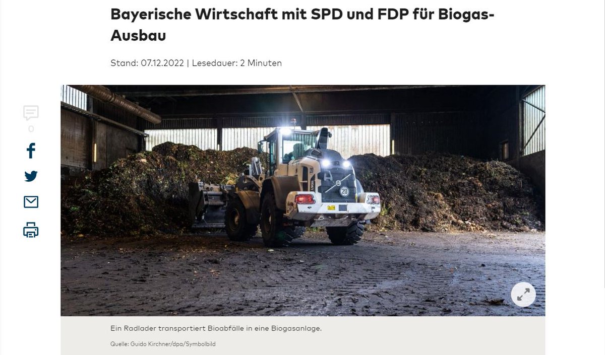 Biogas hat enormes Potenzial! Das @BMWK macht es sich da ein bisschen zu gemütlich!
Mehr zum Thema hier im @Welt Artikel 
👉 Jetzt lesen:  bit.ly/3BiuYvY