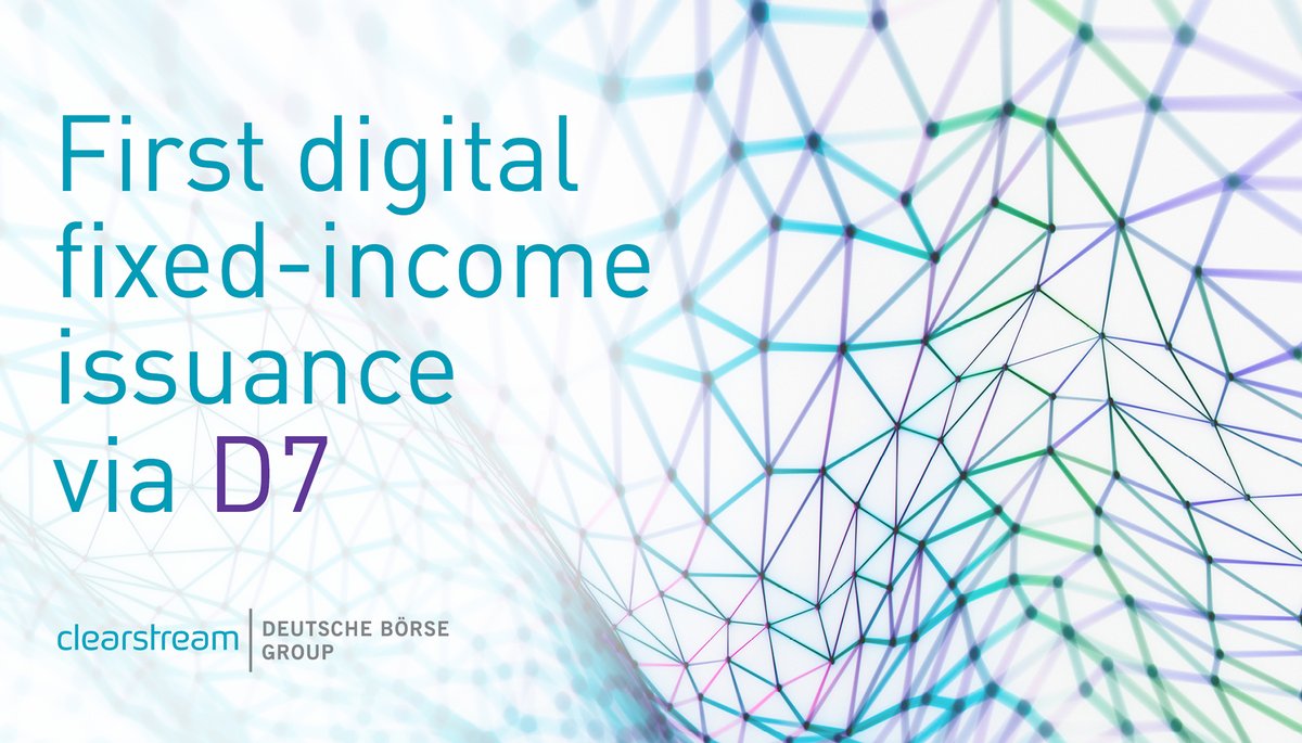 Welcome <a href="/KfW_int/">KfW</a> as first bond issuer via D7! As of now, you can issue bonds and commercial papers via our digital #D7 platform – as well as structured products (e.g., warrants and certificates). bit.ly/3h46Ypr #DigitisingFinancialInstruments