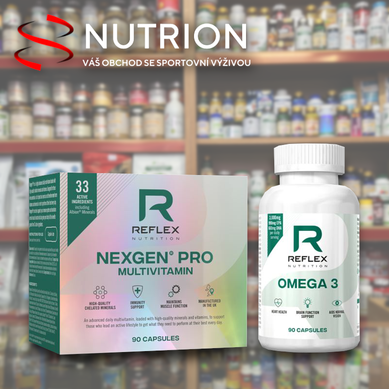 NUTRIONcz's tweet photo. Reflex Nexgen® PRO + Omega 3

https://t.co/PmaRFu092U

Prémiový multivitamín s obsahem bioaktivních forem vitamínů, organicky vázaných minerálů, živých probiotických kultur a rostlinných extraktů = 33 biologicky aktivních složek v prověřeném a vyváženém poměru. Sofistikovaná ... https://t.co/INcV1ONwv2