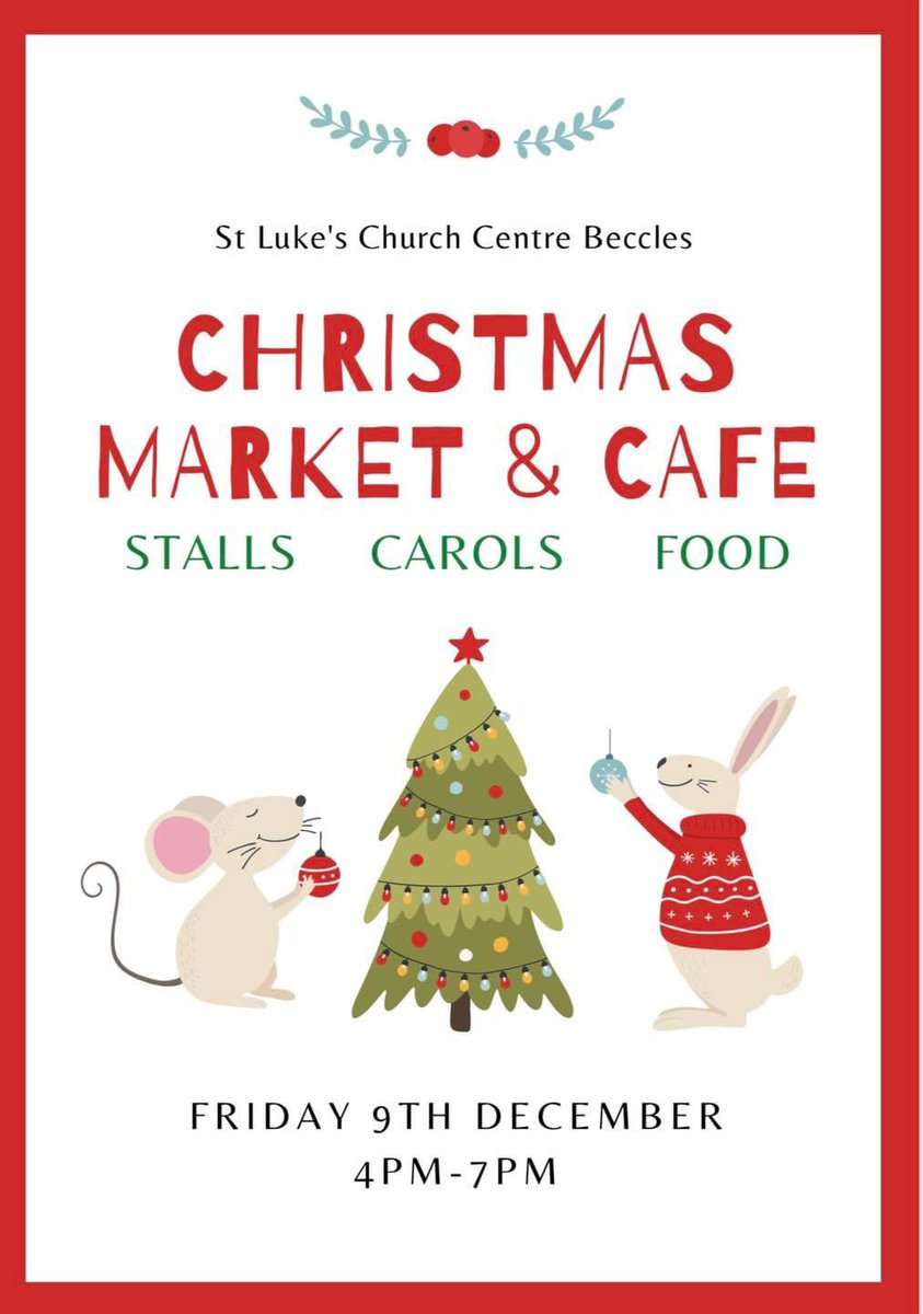 We’ll be at St Luke’s, Beccles, with an array of fudge and coconut ice. Ideal Christmas presents!! 😁 Join us for festive fun, music and mince pies!