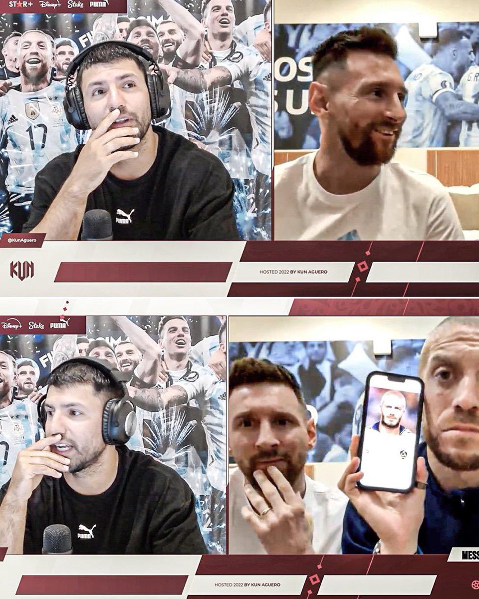 ميسي خرج في بث مع اغويرو متناسياً ان لديه بطولة كأس العالم، ميسي عجيب الاطوار 😂