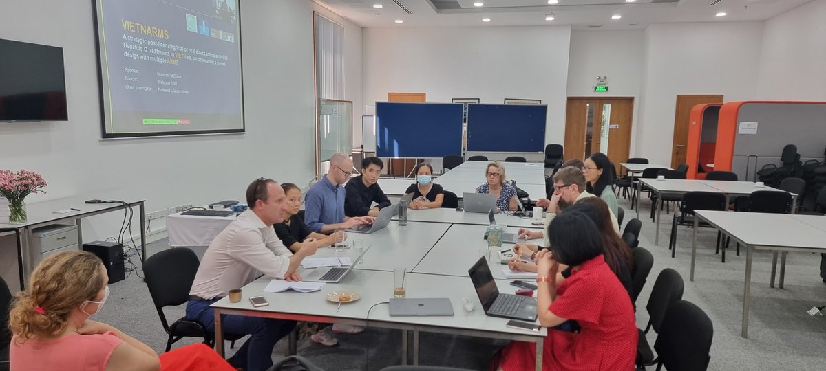 #HepatitisC #VIETNARMS trial annual meeting at <a href="/OUCRU_Programme/">OUCRU</a>. We are all here to celebrate trial achievements and plan for the future!