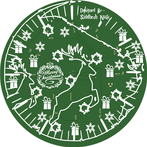 PCBWayOfficial's tweet photo. This Christmas themed design is more than a decoration. It works as a clock with 12 LEDs for each hour and a buzzer. 

- Project by Siddhesh Naik 
- More info: https://t.co/dw2WtvMuFU 

#pcb #pcbway 
#SharedProjects
#Xmasdesign https://t.co/fbCbpj4KQO