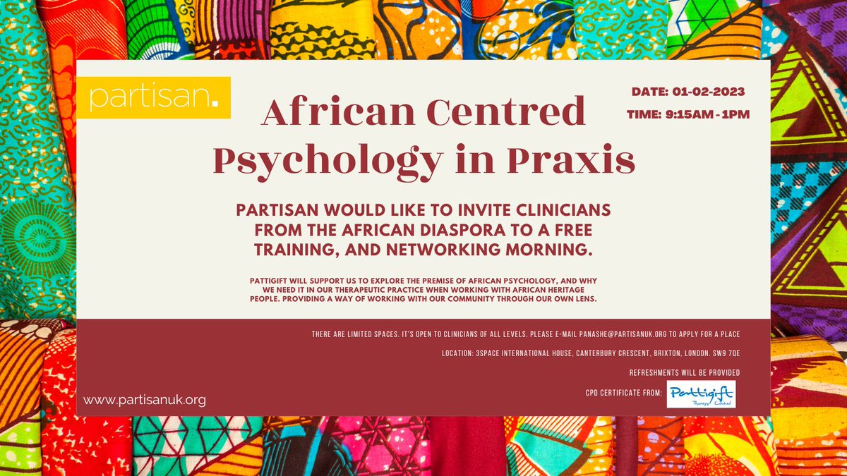 FREE Training: African Centred Psychology in Praxis💛