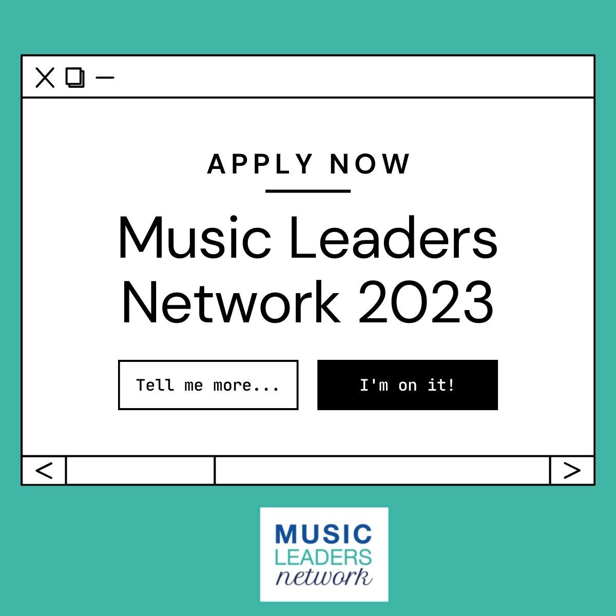 🗳️ Applications for the Music Leaders Network new cohort in May 2023 are now open.👩‍🎤

The programme supports mid-career #women in music by empowering them with confidence and skills to further their careers and access senior leadership roles.

Learn More👇
bit.ly/3iLtMe1