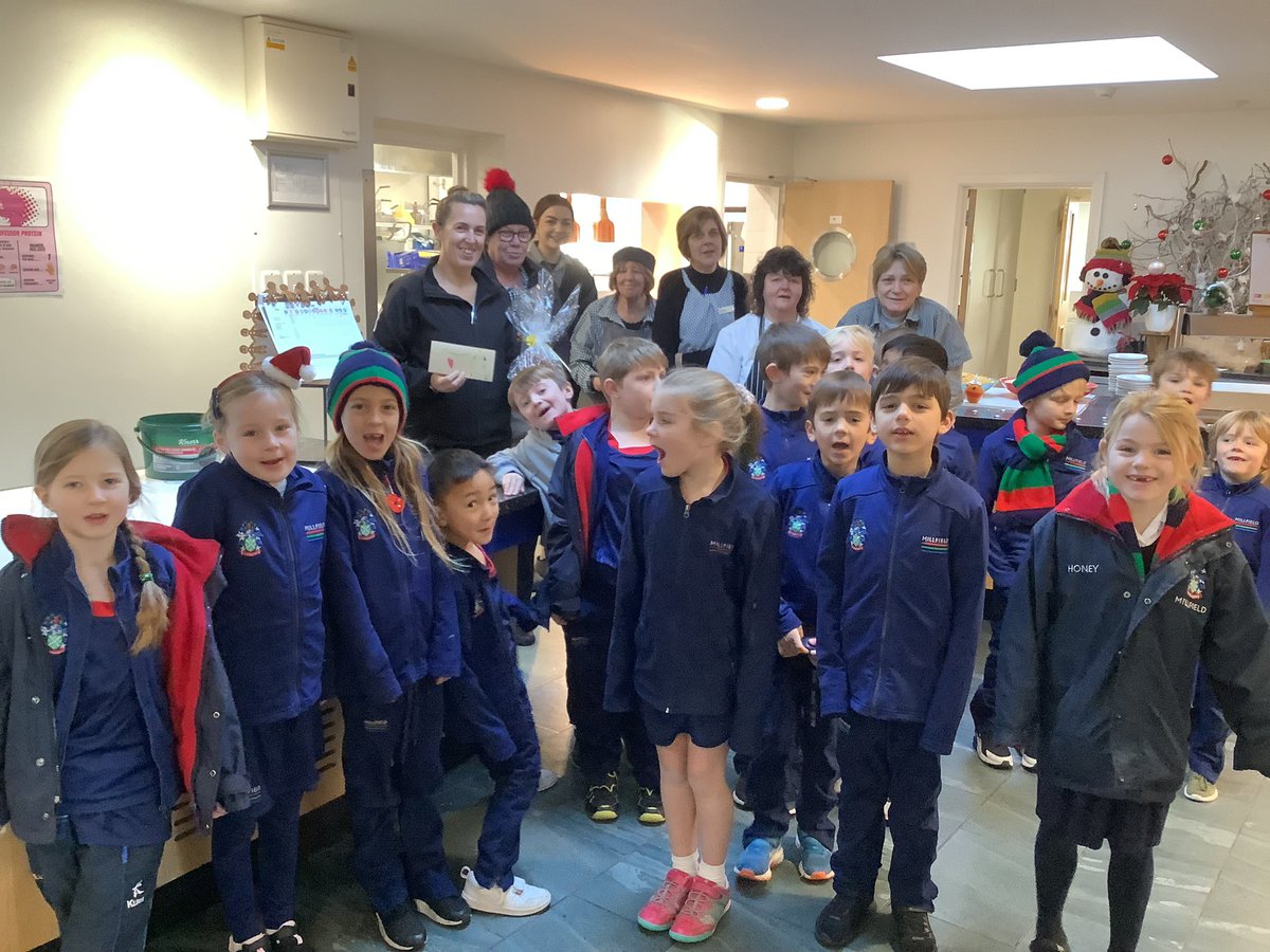 MPS_PrePrep's tweet photo. Year 2 have been over to the kitchens today to say thank you and Merry Christmas to the catering staff with our homemade rocky road! #Millfieldprep #Millfieldpreprep #Bekind https://t.co/967wML0xkv