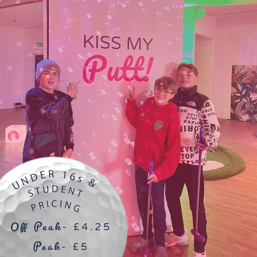 UNDER 16s &amp; STUDENT PRICES 💫

Our course is great fun to occupy the youngsters or when you're out with a group of your mates. We even offer discounted prices for kids and students as well as deals on off-peak and peak times ✨

#funthingstodo #kidsdayout #familyfun #studentdeals