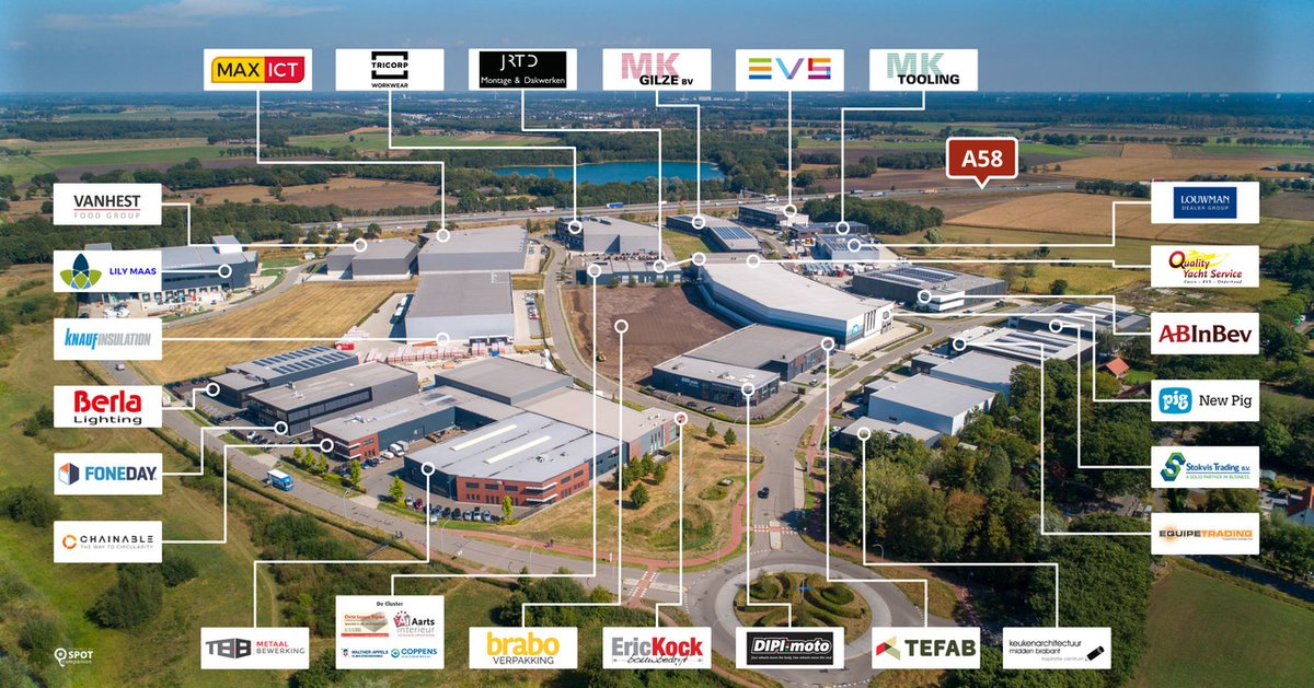 Al meer dan 30 jaar is TEFAB, voorheen T&amp;F, dé leverancier van geotextielen, folies en grids. Vanuit een nieuw pand geeft TEFAB  met haar vertrouwde flexibiliteit invulling aan een geotechnische oplossing.

De overzichtsfoto van het bedrijvenpark is weer geüpdatet!