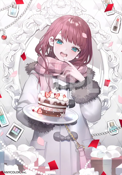 にじさんじ所属 朝日南アカネさんの誕生日グッズ用イラストを描かせていただきましたよろしくお願いします 