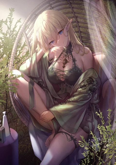 エルフさん!#今年も残りわずかなので今年一番伸びた絵を貼る見た絵描きさんも強制でやる 