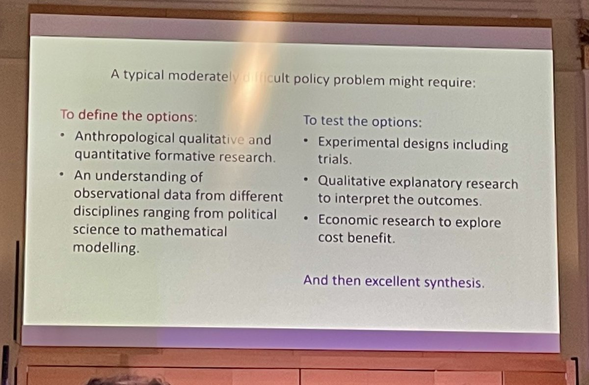 ‘Almost no policy question can be answered through a single discipline’ - @CMO_England highlighting the need for interdisciplinary research #BMJresearchforum @bmj_latest