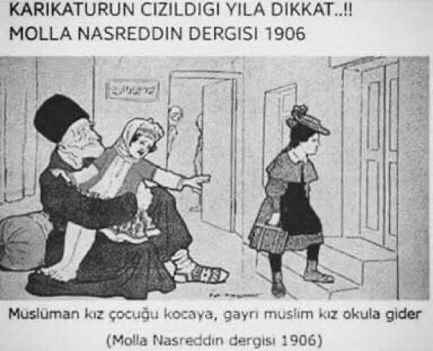Yorumsuz.. Yıl 1906, Osmanlı Molla Masreddin dergisi..