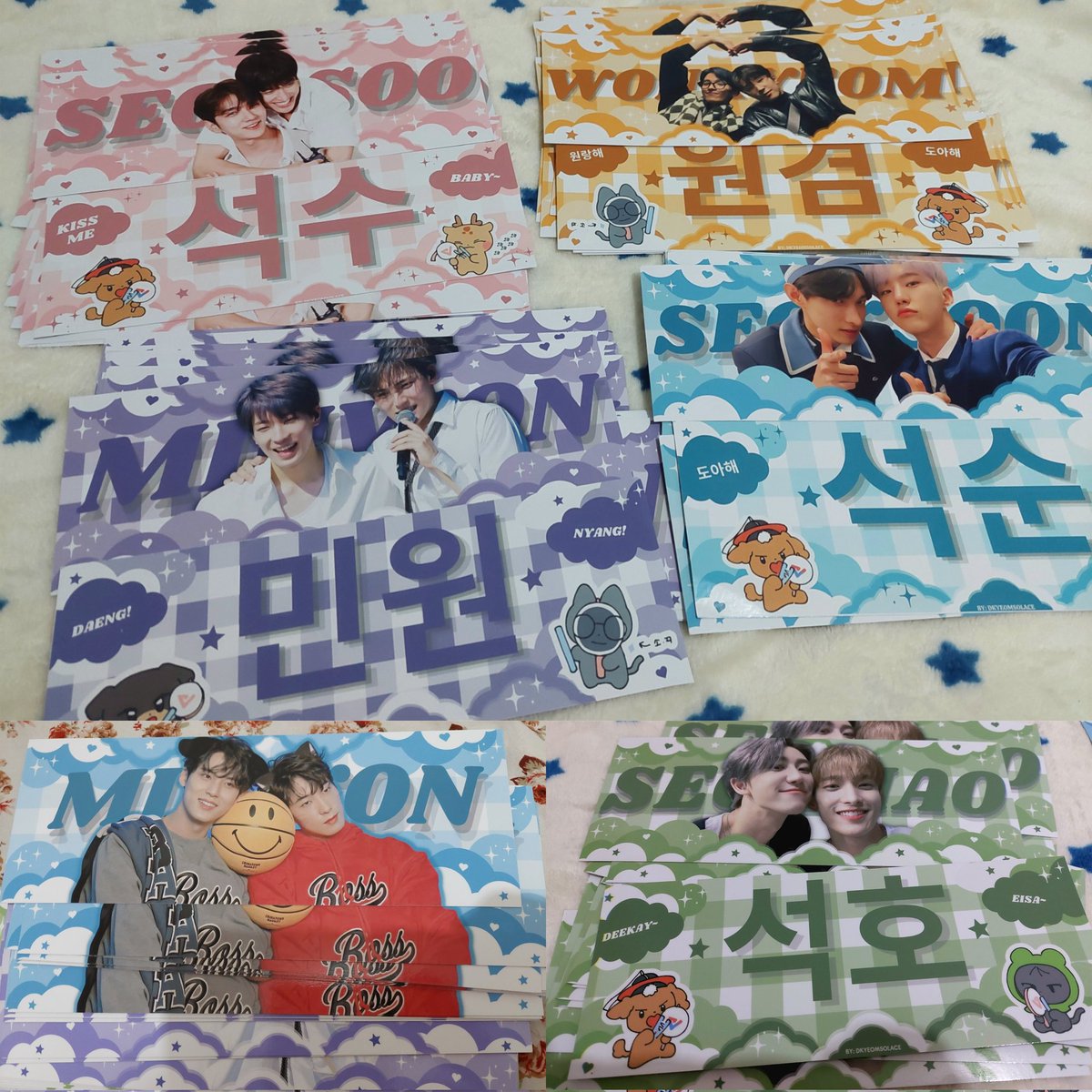 dkyeomsolace's tweet photo. ✿ BeTS Bulacan Fan Support ✿

here's a preview of our freebies!! see you on dec. 17 carats 🫶🏻

#BeTheSuninBULACAN #BETSinBulacan #BeTsinBUL https://t.co/VZlxaJdU6Q