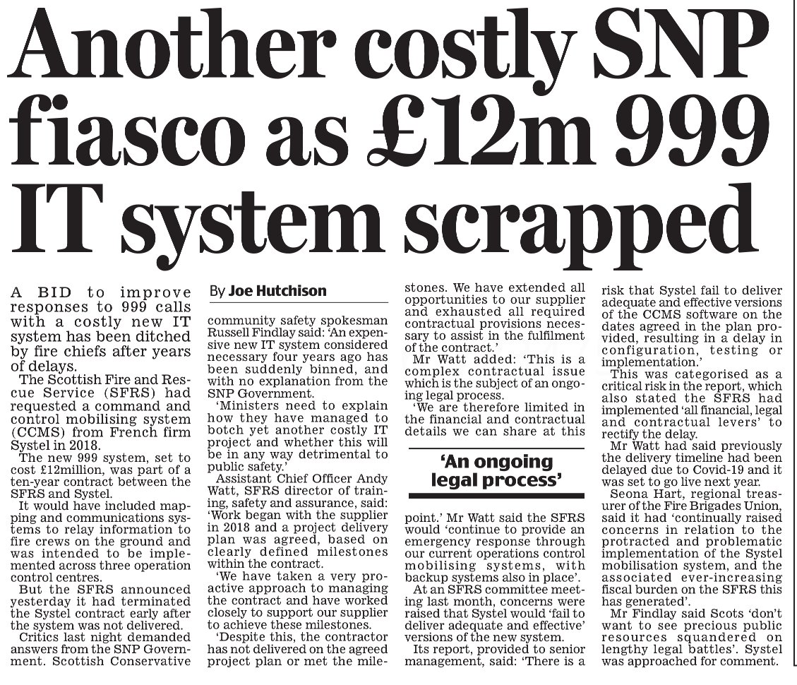 AgentP22's tweet photo. Another £12 million to add to taxpayers' bill for SNP incompetence. https://t.co/myfUkGP0QM