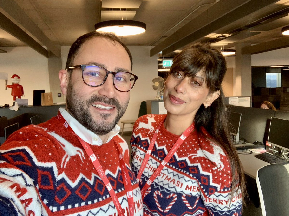 My brother from another mother. #StokeOnTrent #ChristmasJumperDay <a href="/BusinessStaffs/">Staffordshire Business School</a> <a href="/joe_hazzam/">Dr. Joe Hazzam</a> <a href="/StaffsUniJSS/">School of Justice, Security and Sustainability</a>