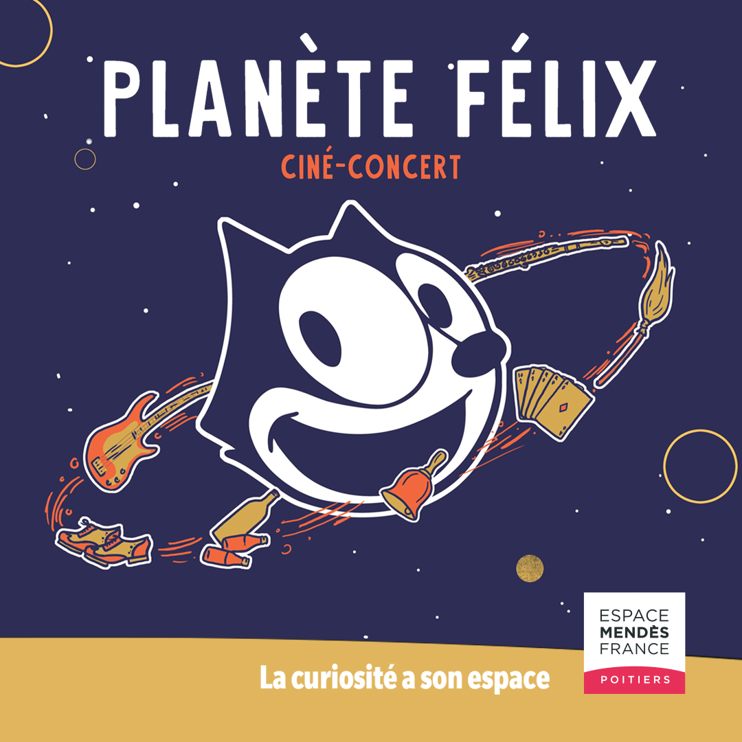 LeLieuMultiple's tweet photo. Planète Félix #Cinéconcert #Noël à l'Espace Mendès France 18 déc 2022 16h &amp; 18h
La musique accompagne des #courtsmétrages de Félix Le Chat. Suzy Le Void &amp; Leah Gracie placent la #voix au centre de leur #musique.
#POITIERS
#LieuMultiple #Projections #Spectacles #FélixLeChat https://t.co/PtmEq7zQEL