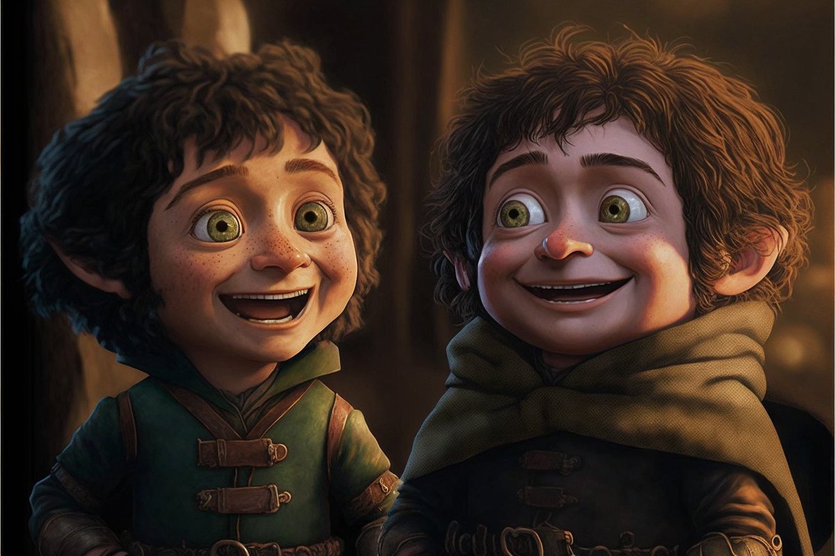 javilop's tweet image. Si Pixar hubiese hecho El Señor de los Anillos. 🧙‍♂️💍