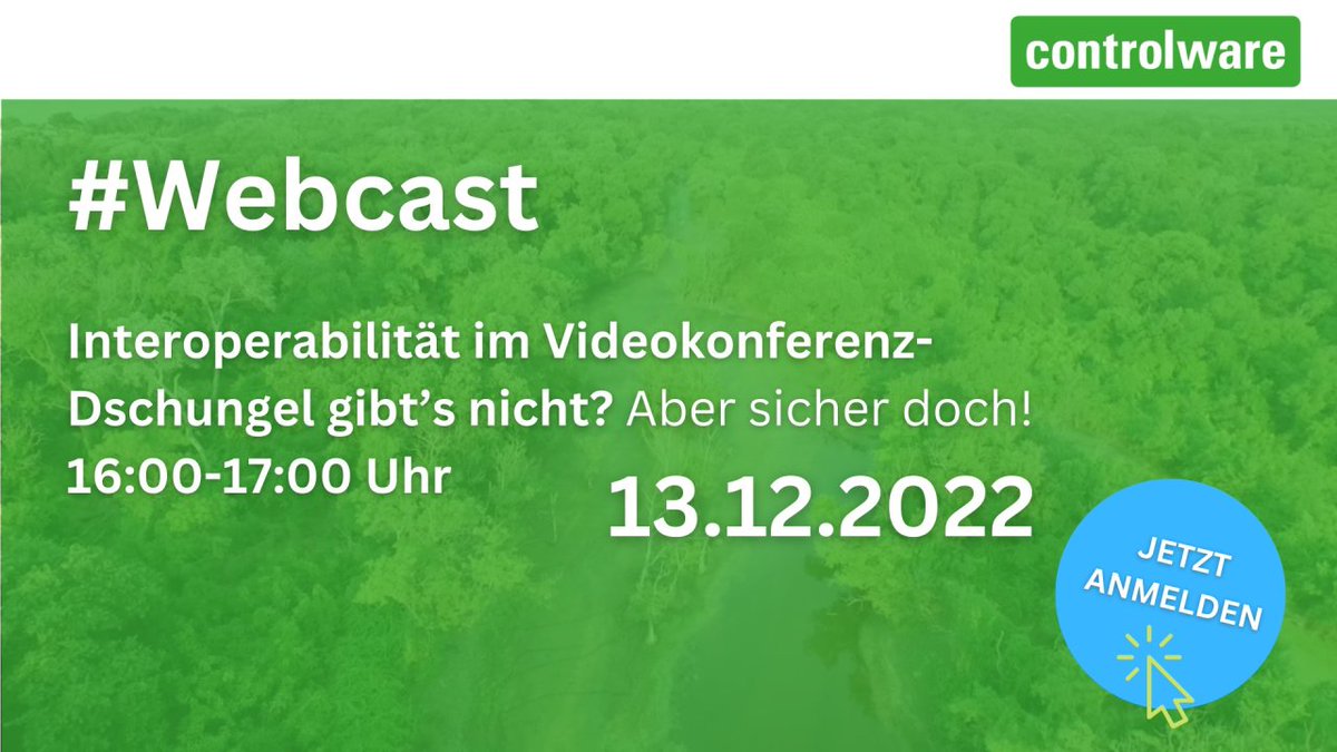 Machen Sie endlich Schluss mit den Kopfschmerzen bei plattformübergreifenden #Videomeetings. JETZT KOSTENLOS ANMELDEN - #WEBINAR: Interoperabilität im Videokonferenz-Dschungel gibt’s nicht? Aber sicher doch! okt.to/qnflWt