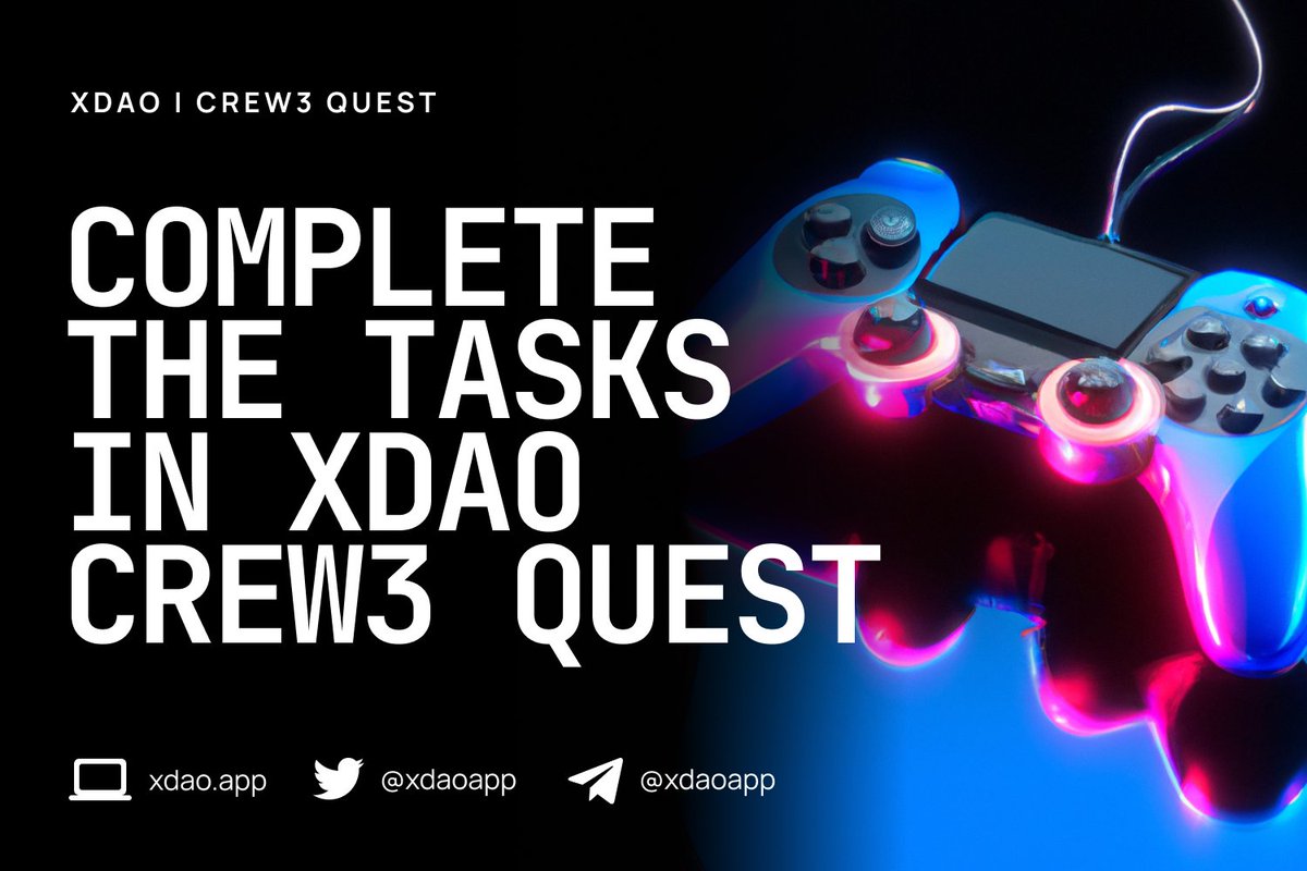 Hey guys 👋, don't forget to participate in #XDAO Crew3 quest.

Complete each task to claim fantastic rewards 🙀

Visit #XDAO <a href="/crew3xyz/">Kasih Sayang</a> dashboard here 👇

xdao.crew3.xyz/questboard
