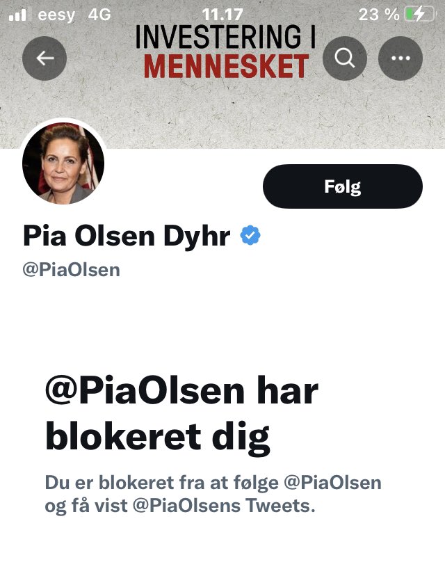 linelouise39's tweet image. Nå - @PiaOlsen eller SoMe medarbejderen, blev åbenbart fornærmet over et helt relevant, venligt og demokratisk spørgsmål fra en borger. 
Jesus altså….