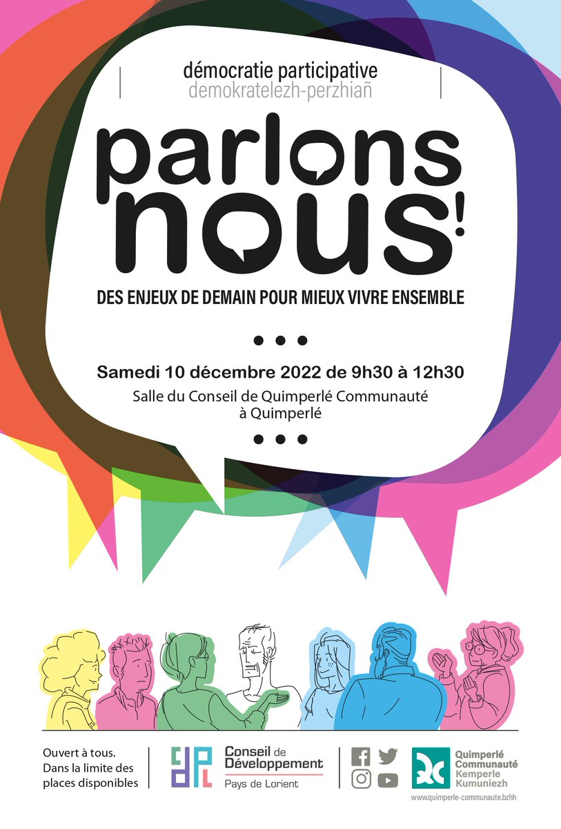 On se parle ce midi en direct sur radio Balises 99.8Fm avec Pascale Douineau élue en charge de la démocratie locale de <a href="/QuimperleCo/">Quimperlé Communauté</a> et <a href="/pladame/">Philippe Ladame</a> du <a href="/cdplorient/">CDPLorient</a>. pilote du groupe sur la Démocratie.