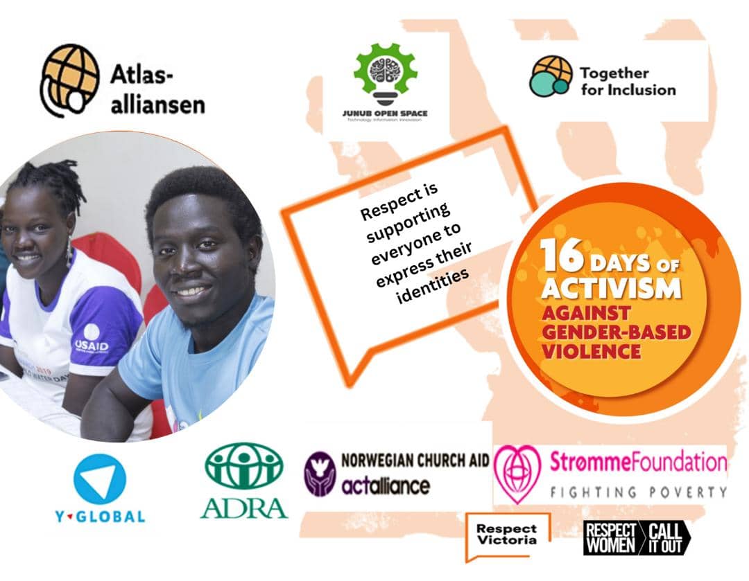 Ceasar5Nancy's tweet photo. Everyone should be able to express their authentic selves, free from discrimination and violence. 
 
By calling out harmful attitudes, we can prevent violence against before it starts.
 #StopViolenceagainstwomenandgirls #16daysofactivism #SSOT #Together4Inclusion #SouthSudan https://t.co/6H8i38EfgN