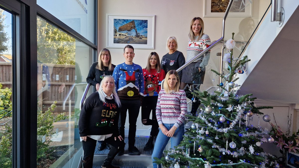 ardemolitionltd's tweet photo. Raising money for a great charity @savechildrenuk today. Here are a few of us in our #Christmas jumpers!  #ChristmasJumperDay 🎄🎅
#demolition https://t.co/c8xk3JmVSP