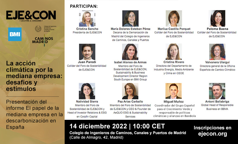 Isabel Alonso de Armas (@isabelalonsoa) on Twitter photo #SAVETHEDATE 14/12 Presentamos en <a href="/caminosmadrid/">Ing. Caminos Madrid</a> el Informe El papel de la mediana empresa en la #descarbonización de España redactado por el GT de Medio Ambiente de <a href="/AsocEyC/">EJE&CON</a> y patrocinado por <a href="/BMI_Espana/">BMI España</a>
cutt.ly/T1otpj1 ¡una oportunidad para vernos antes de Navidades! #SAVETHEDATE 14/12 Presentamos en <a href="/caminosmadrid/">Ing. Caminos Madrid</a> el Informe El papel de la mediana empresa en la #descarbonización de España redactado por el GT de Medio Ambiente de <a href="/AsocEyC/">EJE&CON</a> y patrocinado por <a href="/BMI_Espana/">BMI España</a>
cutt.ly/T1otpj1 ¡una oportunidad para vernos antes de Navidades!