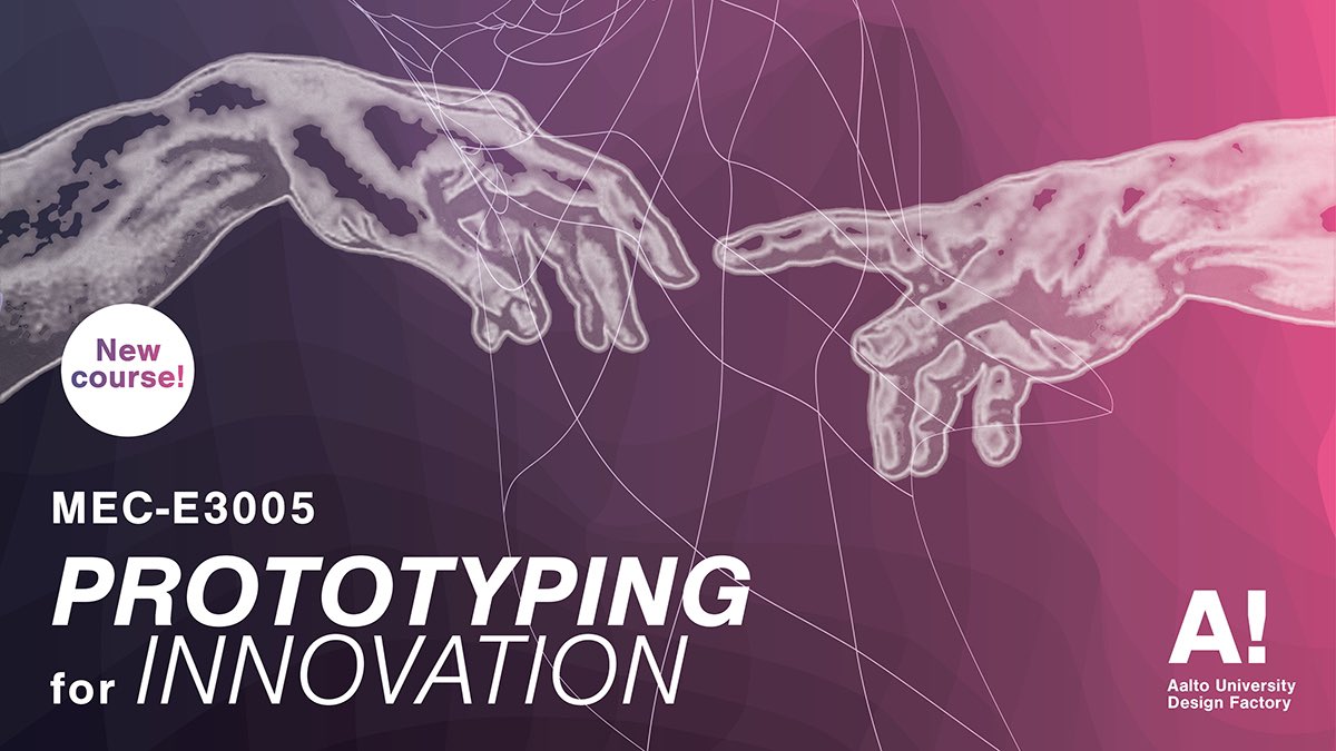 Aalto Design Factory (@aaltodf) on Twitter photo We’re starting a new <a href="/AaltoUniversity/">Aalto University</a> #course in January! Singups start next week to learn about different purposes and methods of #prototyping and how they’re used in industry. More at sisu.aalto.fi/student/course… We’re starting a new <a href="/AaltoUniversity/">Aalto University</a> #course in January! Singups start next week to learn about different purposes and methods of #prototyping and how they’re used in industry. More at sisu.aalto.fi/student/course…