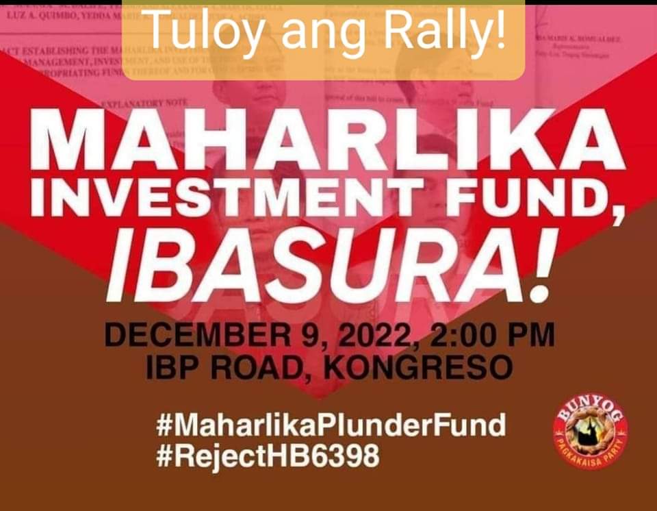 mathigazz's tweet image. No to Maharlika Investment Fund! Ginagago na tayo ng gobyerno!!

#NotoMaharlikaWealthFund 
#NoToBBMDuterte