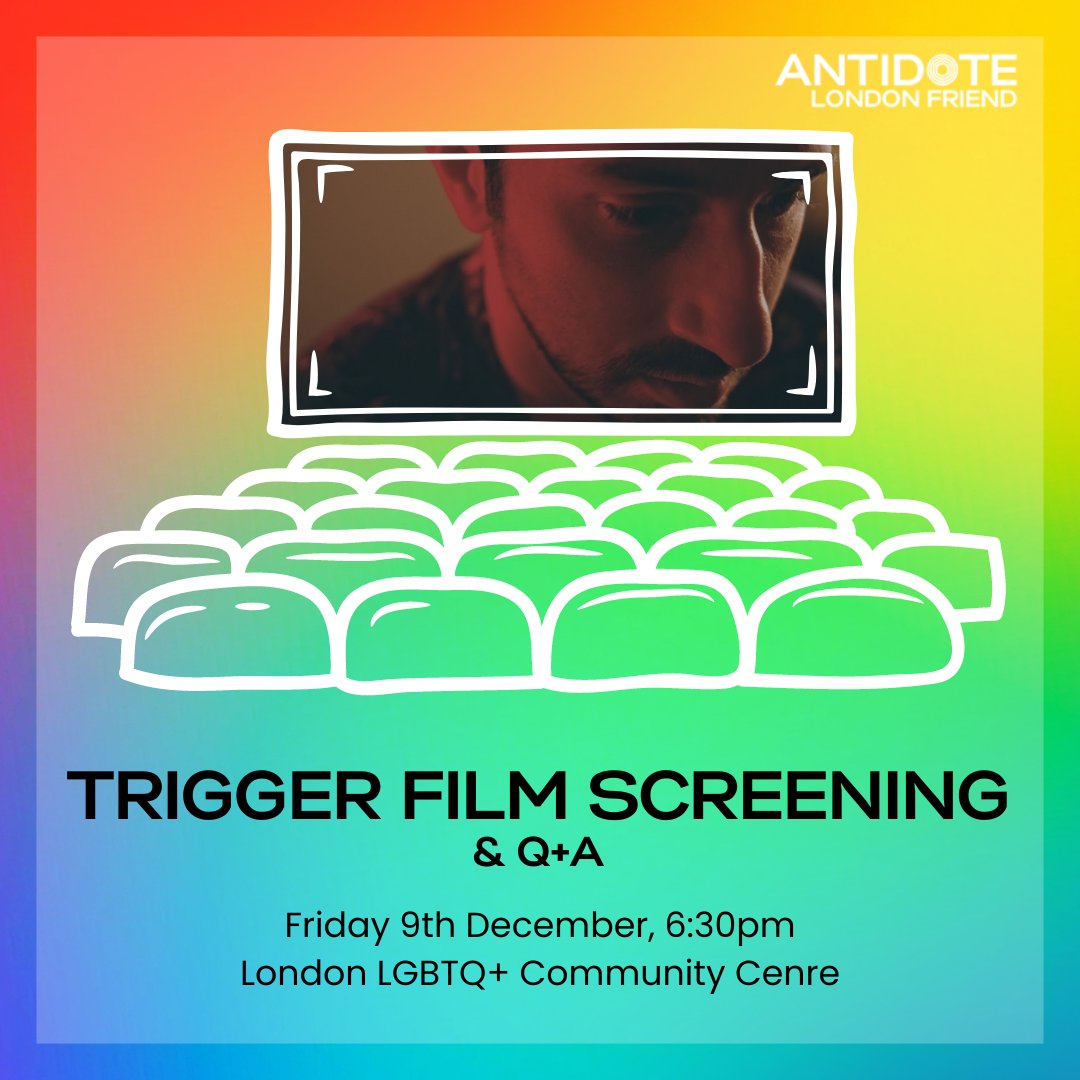 lgbtfriend's tweet image. Join us at the LGBTQ+ Centre on Friday 9th December for a screening of the Award Winning LGBTQI+ Short film TRIGGER. @trigger_short1 

Content Warning: This film contains scenes of a sexual nature and drug use, that some viewers may find disturbing.
