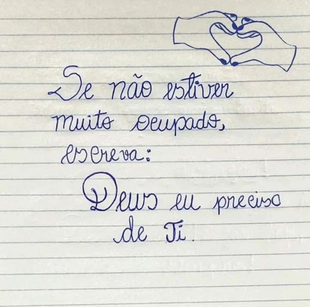 Eu preciso de Ti, Senhor 🙏🏽