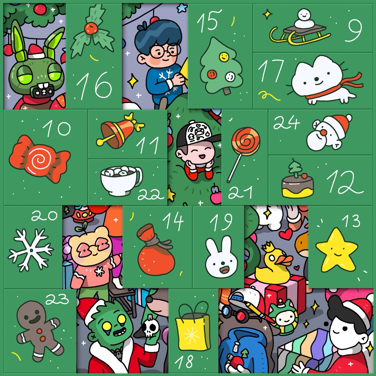 ilyakazakov's tweet photo. NFT Artists Advent Calendar
Day 8οΈβ£ β @shakkablood creator of @HPPRSWRLDWDE π₯πβ¨
Who will be next? #nftxmascal https://t.co/uYeI7PR0bs