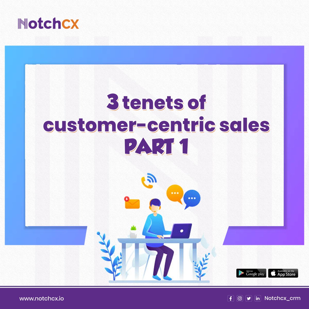 NotchCRM's tweet photo. Customer-centric sales methods focus on finding solutions to prospects' challenges and promoting meaningful conversations. Is your sales strategy customer-centric?

Check out our blog for more - https://t.co/PQr9eBvOlx

#NotchCX
#crmsoftware
#customerexperience https://t.co/Of99dDXuBR