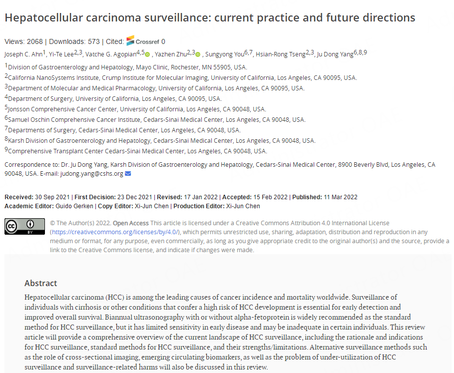 HepatomaRes's tweet photo. #MedEd #MedTwitter #GITwitter #HCCTwitter
🎯👏This article was funded by #NIH!
🌟Topic: Hepatocellular carcinoma surveillance: current practice and future directions
🔗PDF for free: https://t.co/9LFbeHknte https://t.co/siYuALnoHT