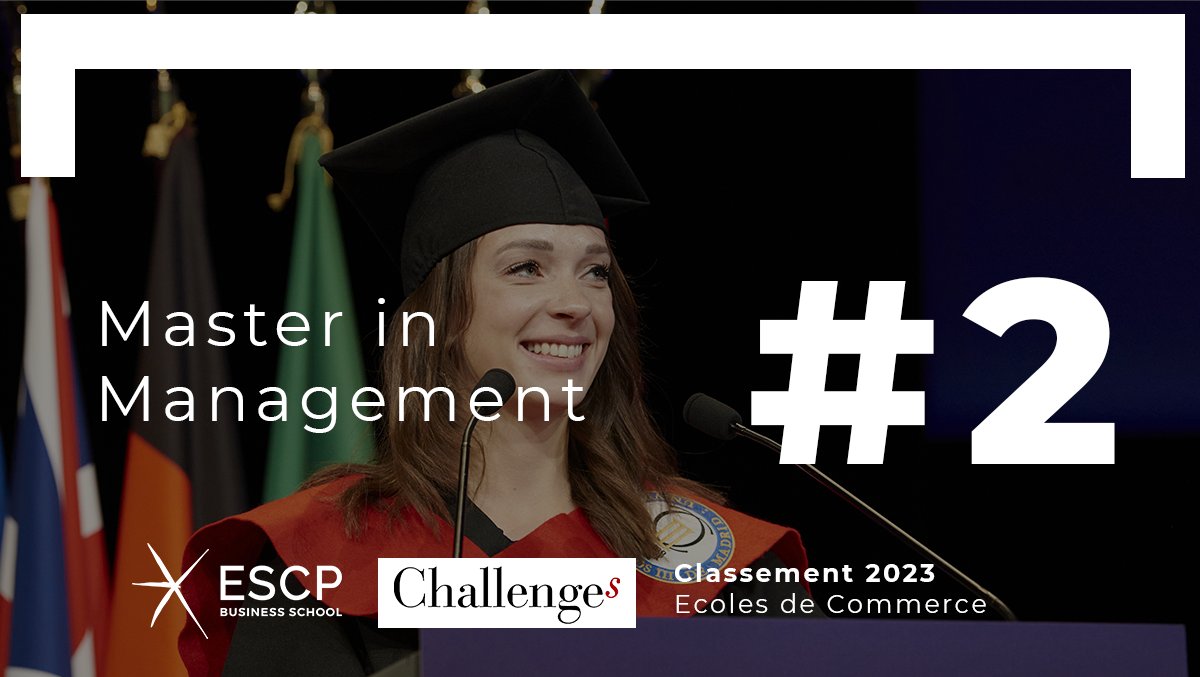ESCP Business School (@escp_bs) on Twitter photo Le magazine <a href="/Challenges/">Challenges</a> classe une nouvelle fois le programme Master in Management - Programme Grande Ecole Ă la đ„ deuxiĂšme place de son palmarĂšs ! Un grand bravo Ă toutes les Ă©quipes et aux Ă©tudiants !
#Classement #Master #GrandeEcole Le magazine <a href="/Challenges/">Challenges</a> classe une nouvelle fois le programme Master in Management - Programme Grande Ecole Ă la đ„ deuxiĂšme place de son palmarĂšs ! Un grand bravo Ă toutes les Ă©quipes et aux Ă©tudiants !
#Classement #Master #GrandeEcole