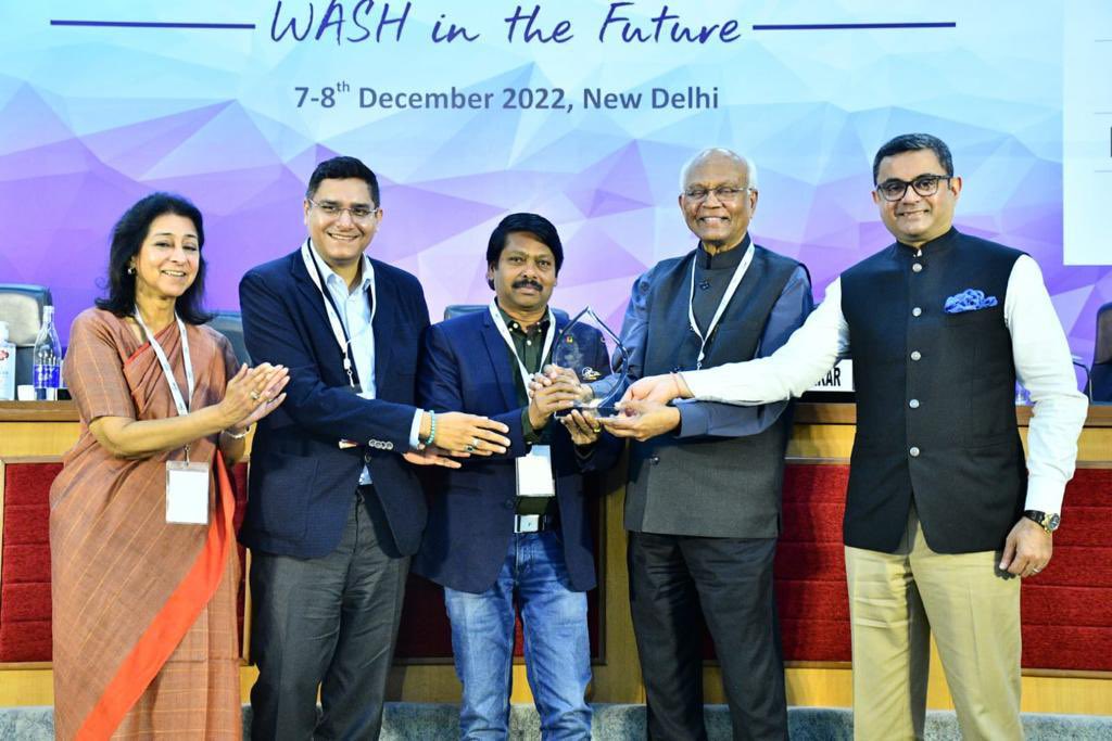 ManavSubhash's tweet photo. Congratulations team @gramalaya for ISC-FICCI Sanitation Award. Best Non-Profit Engagement Model in Sanitation “RURAL” “WASH in the future”.
@indsancoalition @ficci_india
@subhrakantpanda
#ISC #ISCConclave2022 #sanitation #hygiene https://t.co/J8uqsdlq27