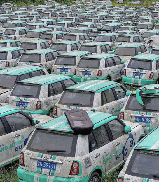 Constantinus on Twitter "Electric Car Graveyard. Look how "green" they