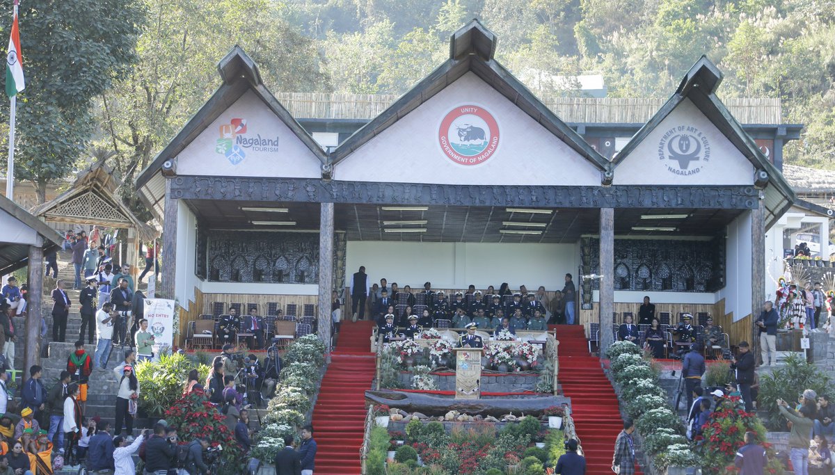 indiannavy's tweet photo. Adm R Hari Kumar #CNS visited Nagaland on #07Dec 22. Coincides with the ongoing activities being undertaken by the #IndianNavy as part of the outreach in the #NorthEast. The CNS called on Shri @Neiphiu_Rio CM of #Nagaland & attended the #HornbillFestival. https://t.co/xyD3O8CNCU https://t.co/L0MrtpHA5q