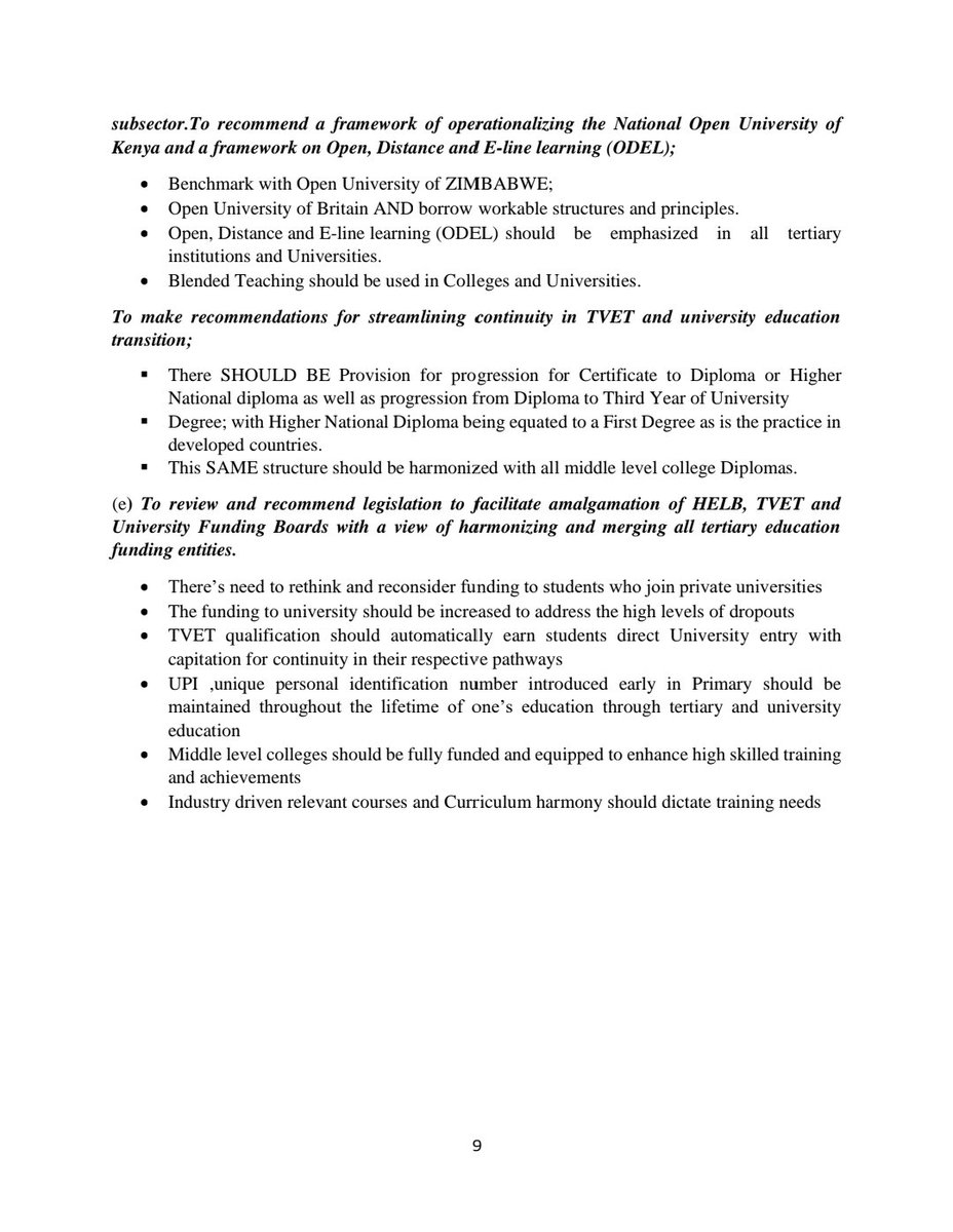 Education Reforms Kenya tweet media