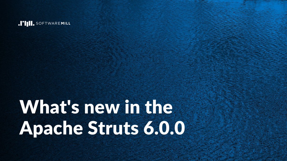 softwaremill's tweet image. Check what&apos;s new in the #apachestruts 
🆕 sml.io/apachestruts

#apache #java #opensource #struts