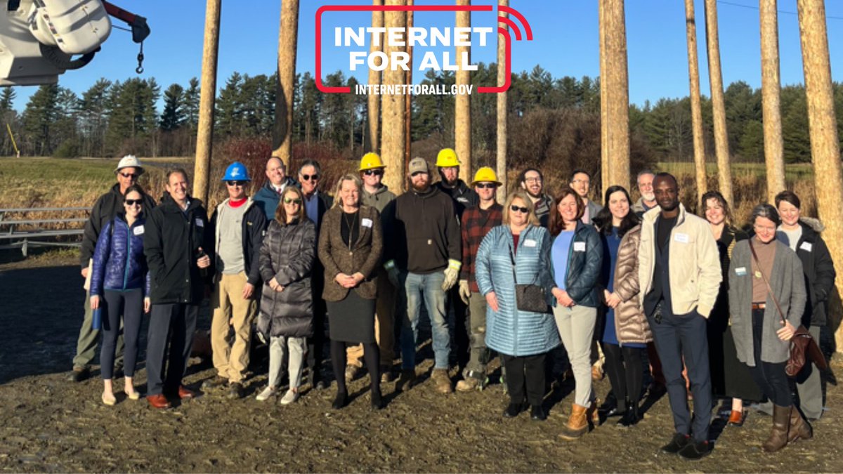 DelaneyNTIA's tweet photo. Mainers understand that high-speed Internet is a necessity in the 21st century: for work, for health, and for community. 

So proud to join @GovJanetMills and Mainers to announce more than $5.5 million to kickstart #InternetForAll in the Pine Tree State. https://t.co/t0uOj0L0O5