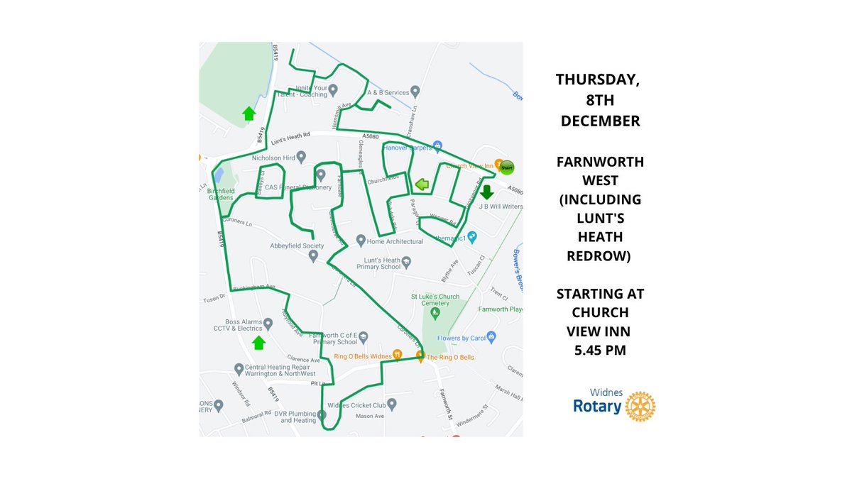 Our last outing this week, Farnworth West 5.45 pm start at Church View (anti-clockwise). Our helpers - Aquila Explorer Scout Unit. It's FREEZING🥶so wrap up warm!
Download the Sleigh Tracker app (REMEMBER TO ALLOW IT TO SEE YOUR LOCATION OR IT WON'T WORK!)🎅#widnescommunity