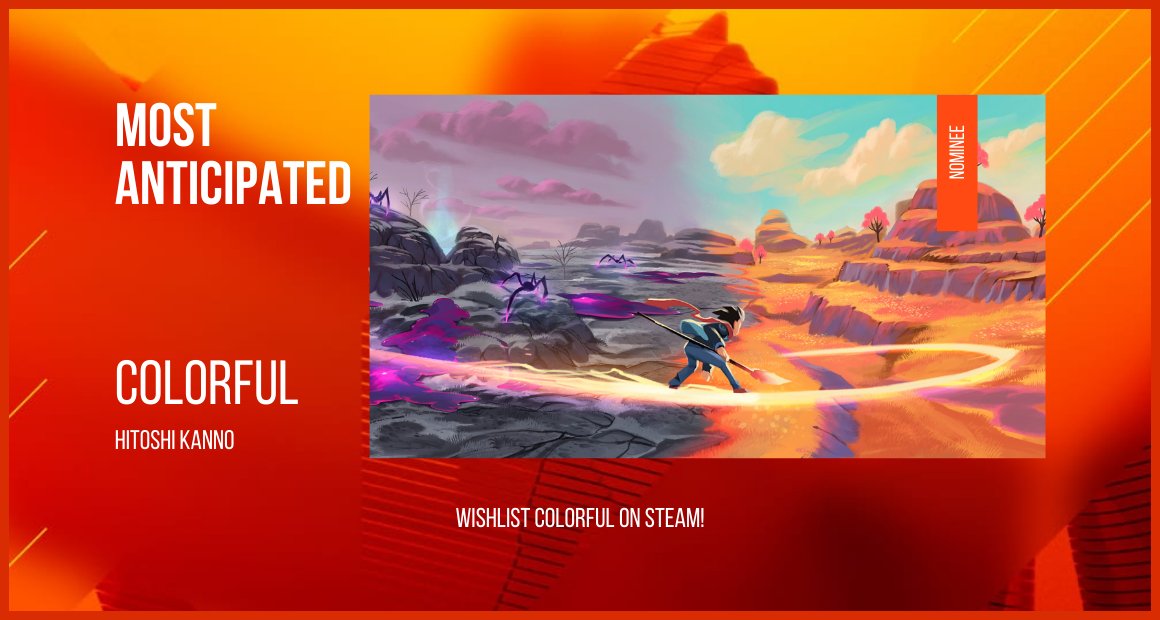 xinoHITO's tweet photo. TOTALLY LEGIT nomination. 👀🎮
Go to the link below to "vote" *wink wink*
#indiegame #indiegamedev #gamedev #TheGameAwards #MostAnticipatedGame https://t.co/Kb2AnBd2dV
