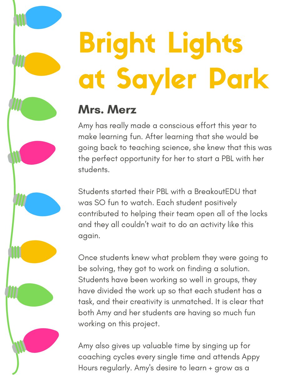 <a href="/saylerparkjags/">Sayler Park School</a> Bright Light #3 is <a href="/AmyMerz4/">Amy Merz</a> 💡 <a href="/IamCPS/">I Am CPS</a> <a href="/dpvils/">Verizon Innovative Learning Schools</a> #BeBetterJags #CPSandMe #dpvils #FEK12 #EDUCoachChat