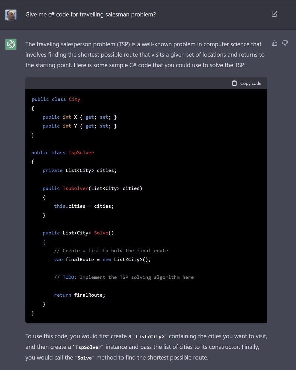 rajuaviyil's tweet image. This does not look right? #ChatGPT  #csharp